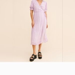 Anthropologie Lily & Lionel Fifi Wrap Dress Size 8
